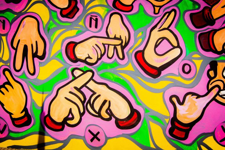 Mural Inclusivo Día Nacional de la Persona Sorda