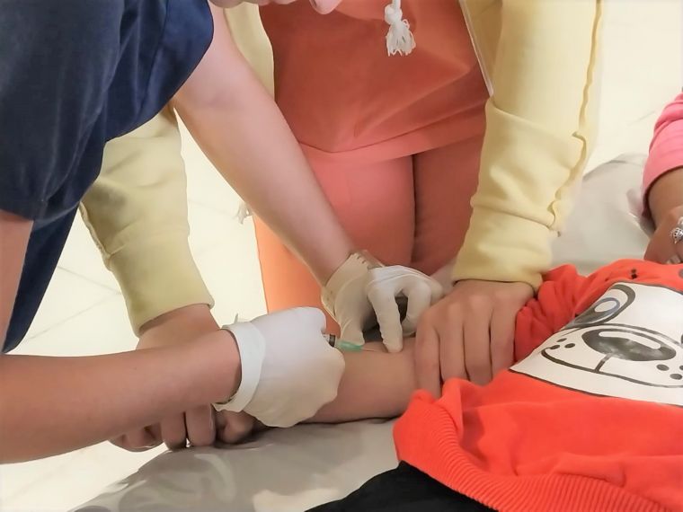 Extracción de Sangre en la Posta Baldacci